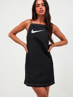Nike Black Mini Dress with White Swoosh